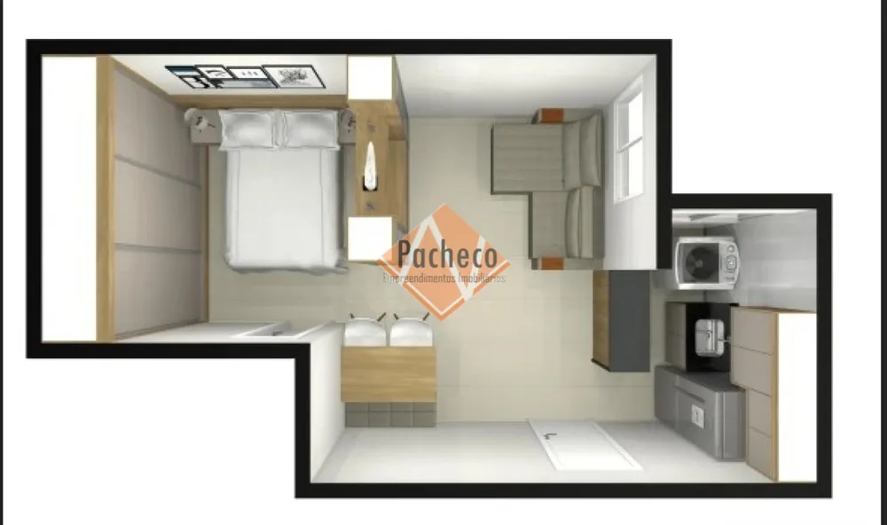 Apartamento, 1 quarto, 31 m² - Foto 2