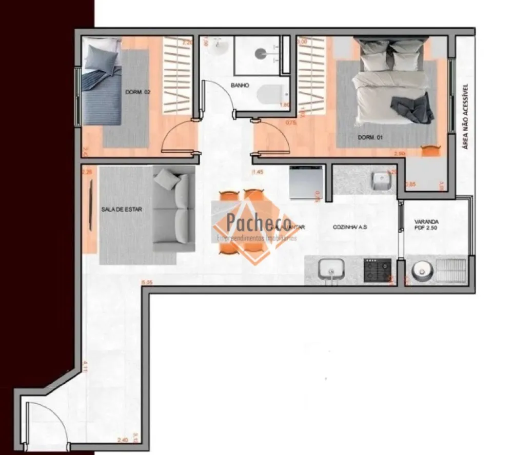 Apartamento, 2 quartos, 49 m² - Foto 7