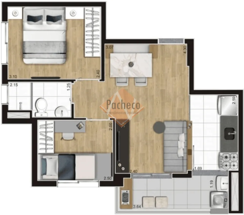 Apartamento, 2 quartos, 38 m² - Foto 20