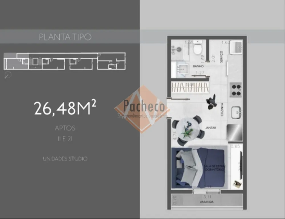 Apartamento, 2 quartos, 43 m² - Foto 4