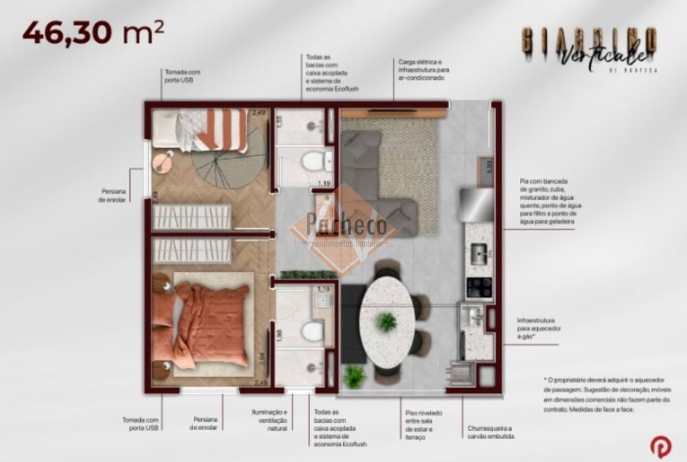 Apartamento, 2 quartos, 51 m² - Foto 12
