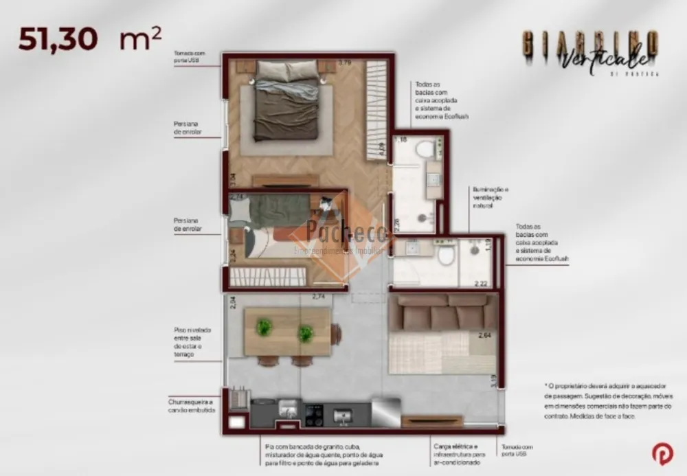 Apartamento, 2 quartos, 51 m² - Foto 12