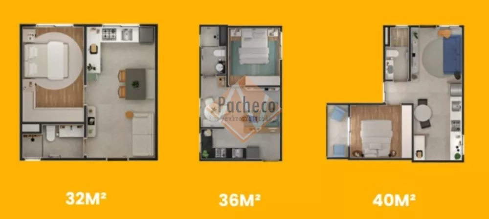 Apartamento à venda com 1 quarto, 40m² - Foto 3