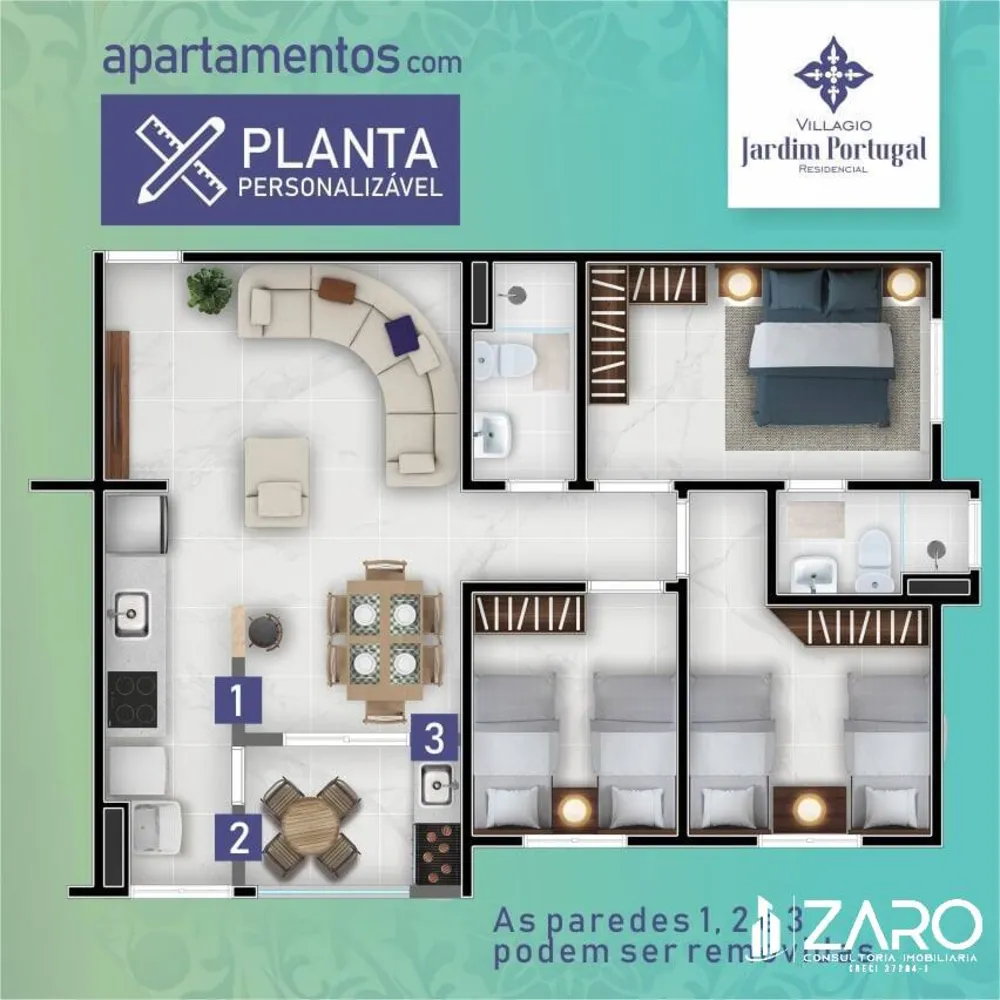 Apartamento, 3 quartos, 73 m² - Foto 9