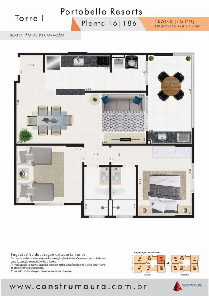 Apartamento, 2 quartos, 77 m² - Foto 11
