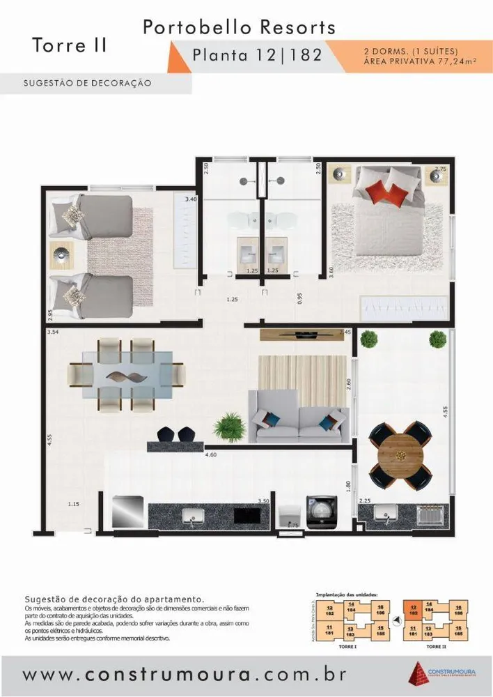 Apartamento, 2 quartos, 77 m² - Foto 11