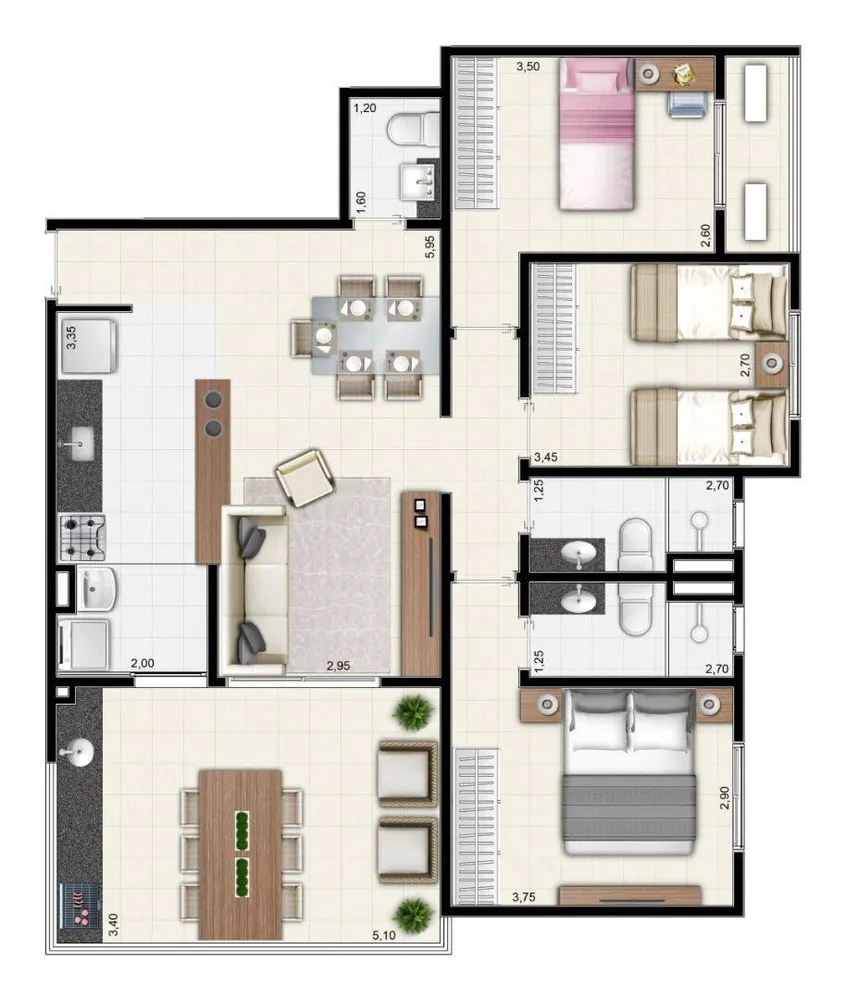 Apartamento, 3 quartos, 103 m² - Foto 15