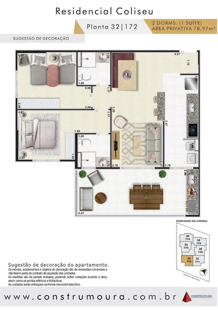 Apartamento, 2 quartos, 78 m² - Foto 3