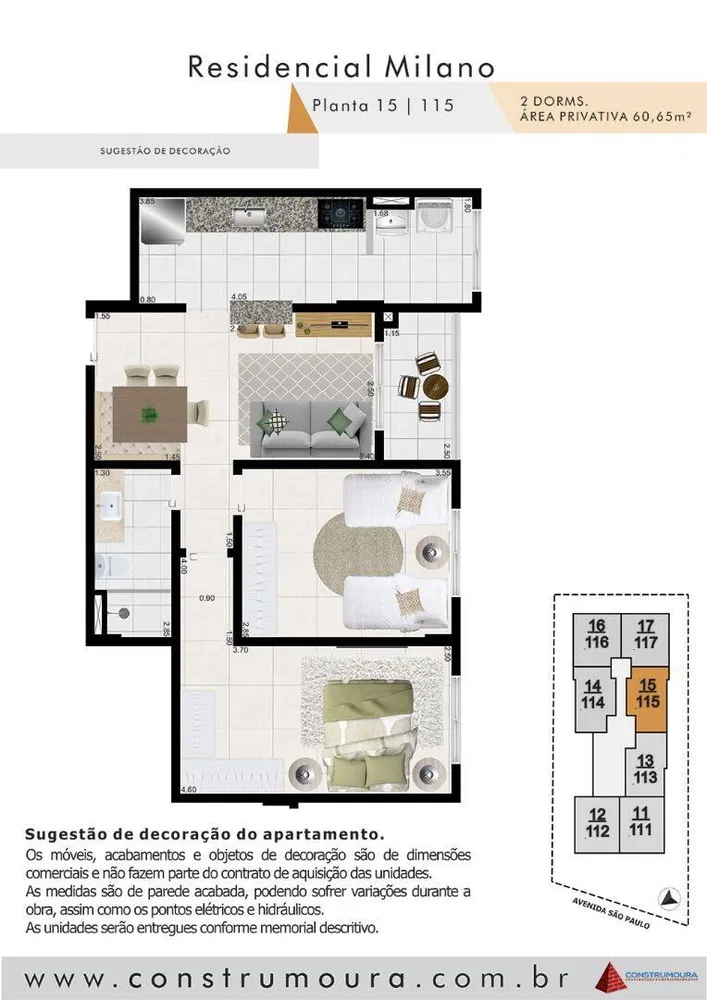 Apartamento, 2 quartos, 60 m² - Foto 5