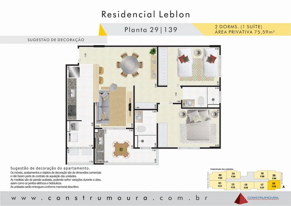 Apartamento, 2 quartos, 75 m² - Foto 4
