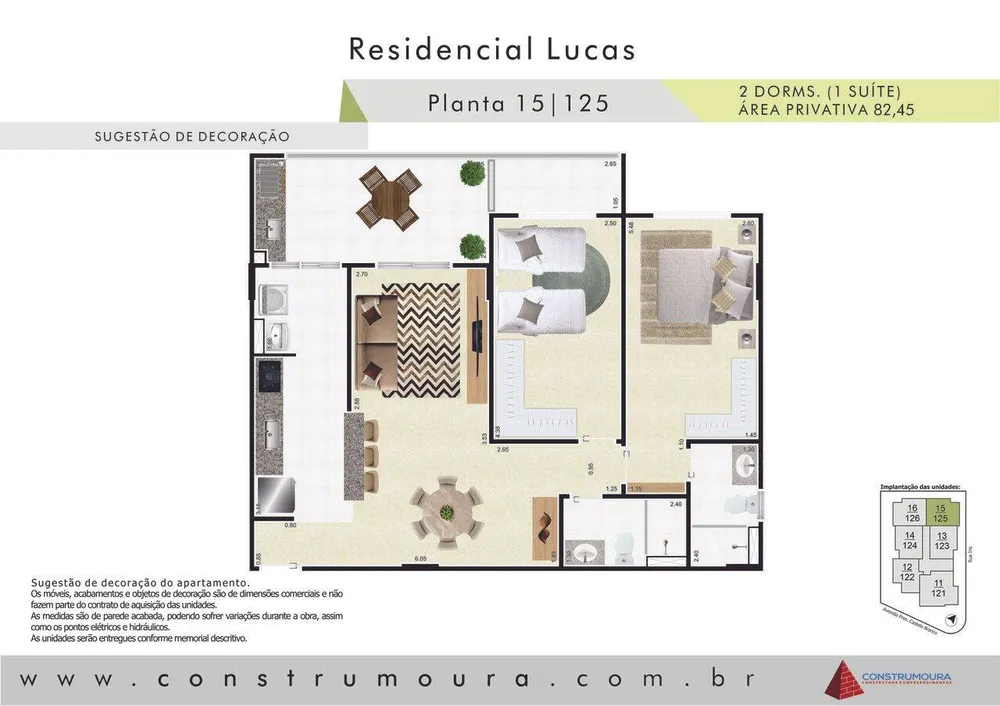 Apartamento, 2 quartos, 82 m² - Foto 1