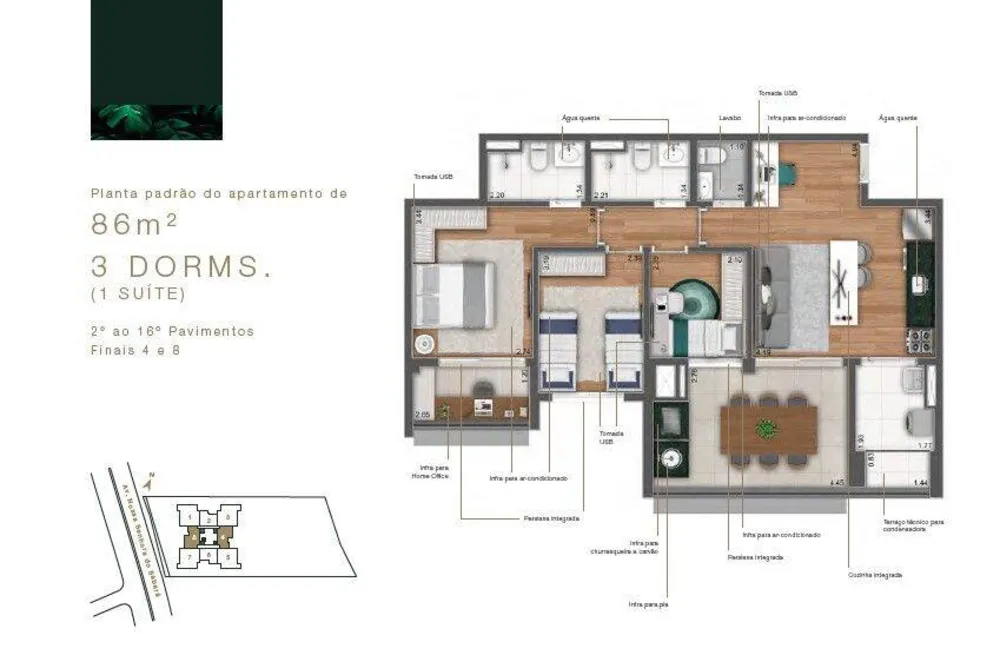 Apartamento, 3 quartos, 86 m² - Foto 16