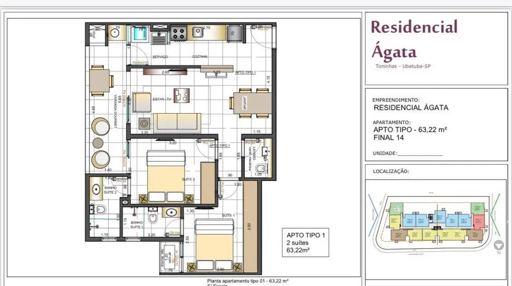Apartamento, 2 quartos, 63 m² - Foto 12