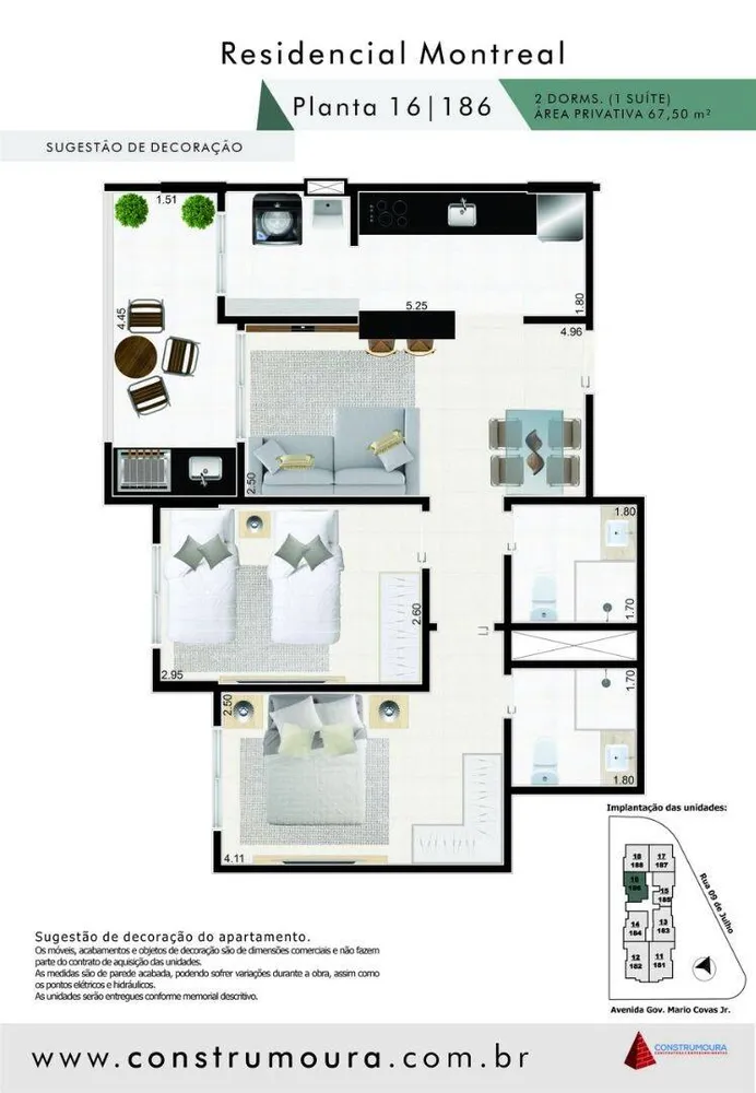 Apartamento, 2 quartos, 67 m² - Foto 3