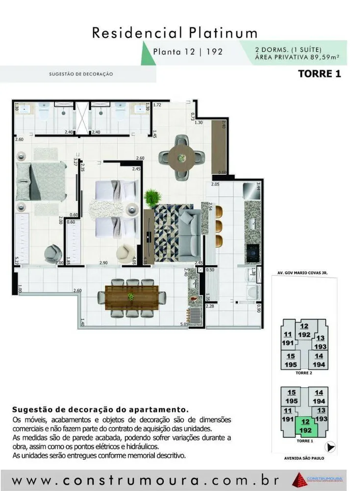 Apartamento, 2 quartos, 89 m² - Foto 3