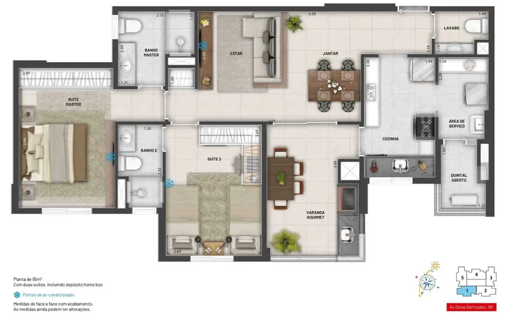Apartamento, 2 quartos, 85 m² - Foto 16