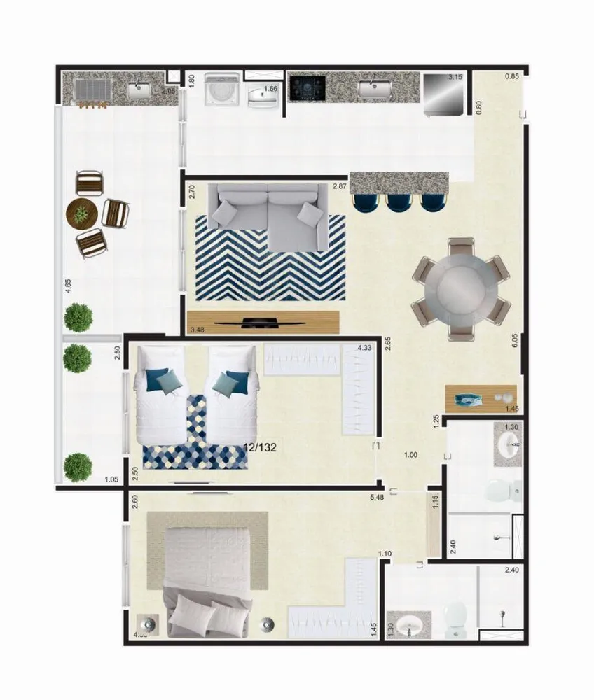 Apartamento, 2 quartos, 82 m² - Foto 5