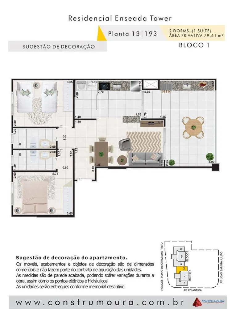 Apartamento, 2 quartos, 79 m² - Foto 3