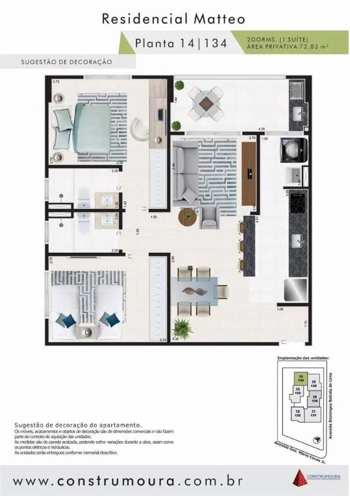 Apartamento, 2 quartos, 72 m² - Foto 12