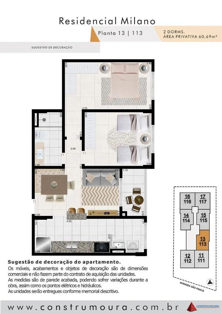 Apartamento, 2 quartos, 60 m² - Foto 4