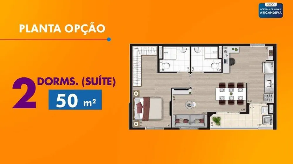 Apartamento, 2 quartos, 50 m² - Foto 16