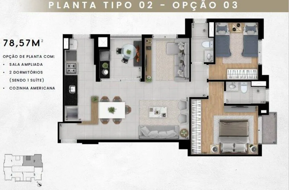 Apartamento, 3 quartos, 78 m² - Foto 10