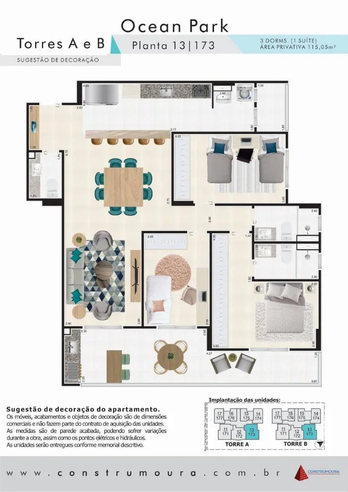 Apartamento, 3 quartos, 115 m² - Foto 1