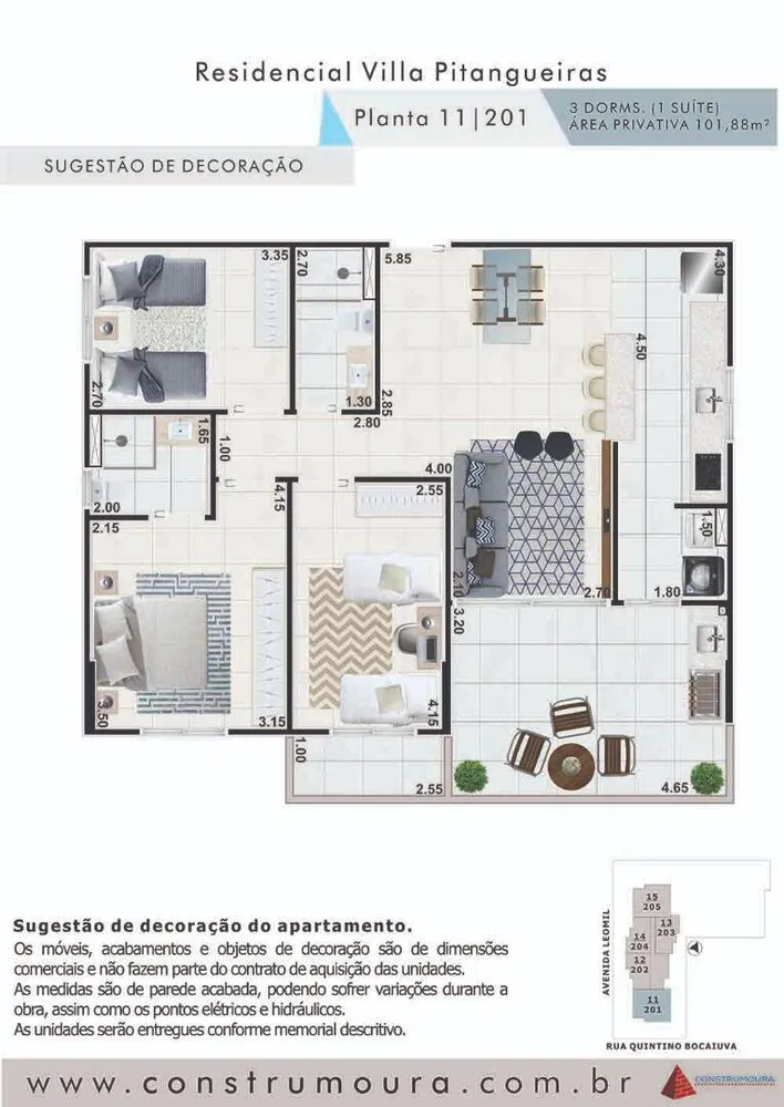 Apartamento, 3 quartos, 101 m² - Foto 8