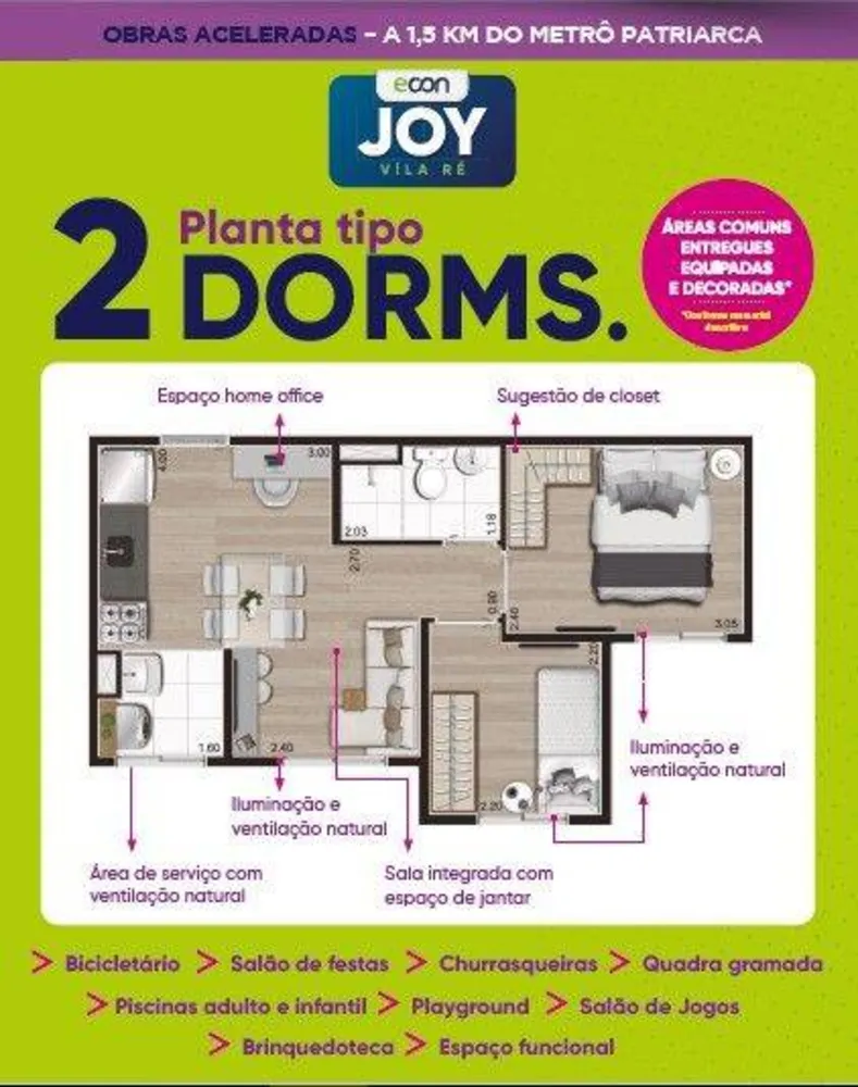 Apartamento, 2 quartos, 35 m² - Foto 14
