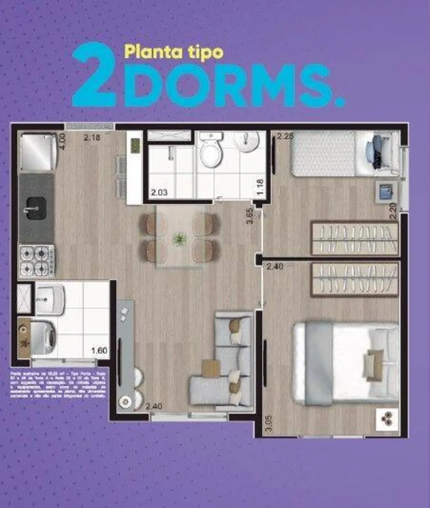 Apartamento, 2 quartos, 35 m² - Foto 13