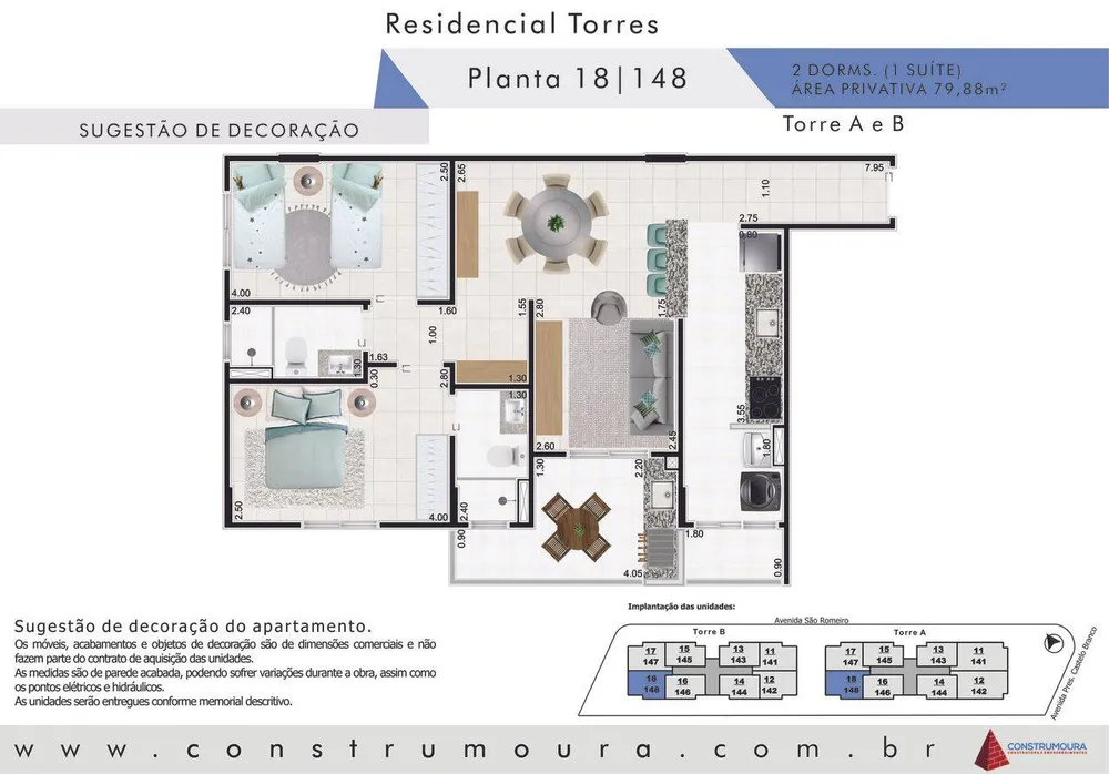 Apartamento, 2 quartos, 79 m² - Foto 3