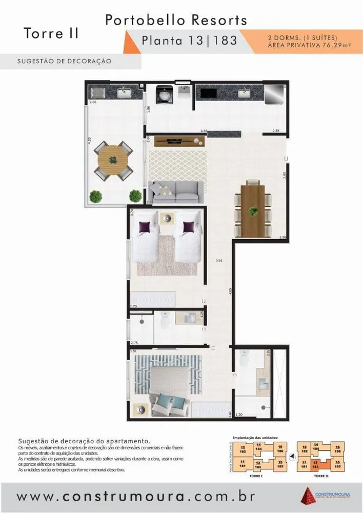 Apartamento, 2 quartos, 76 m² - Foto 2