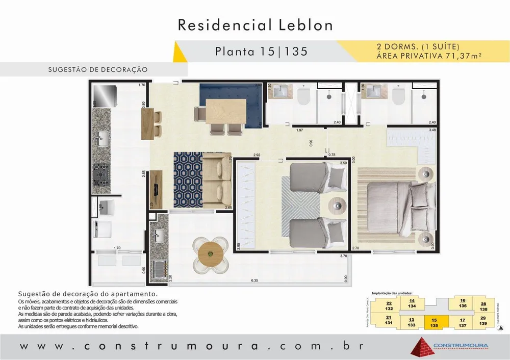 Apartamento, 2 quartos, 71 m² - Foto 6