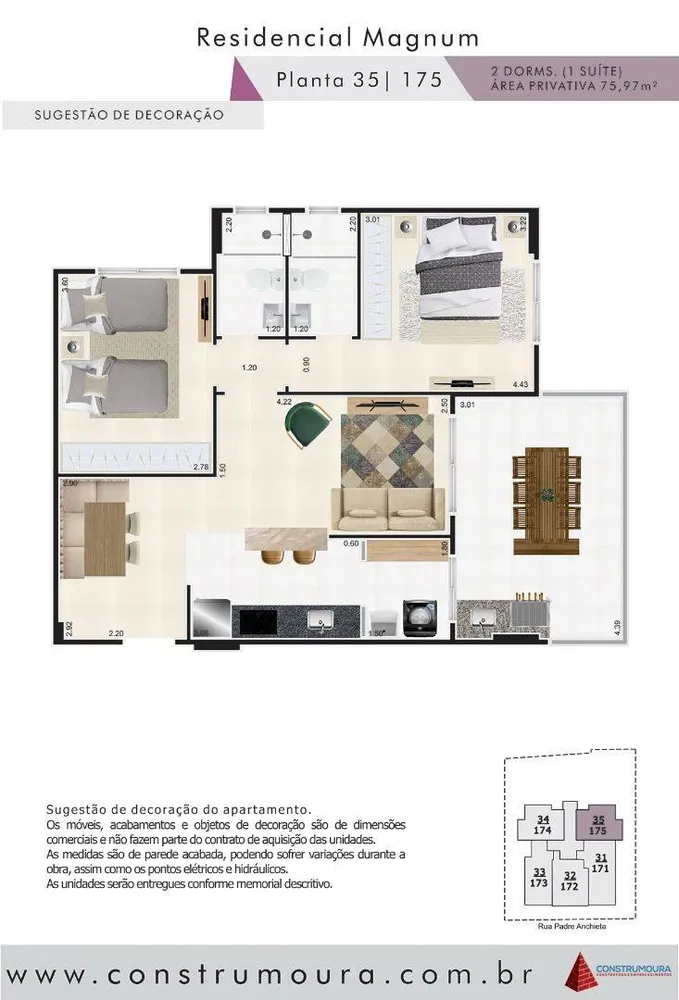 Apartamento, 2 quartos, 75 m² - Foto 4