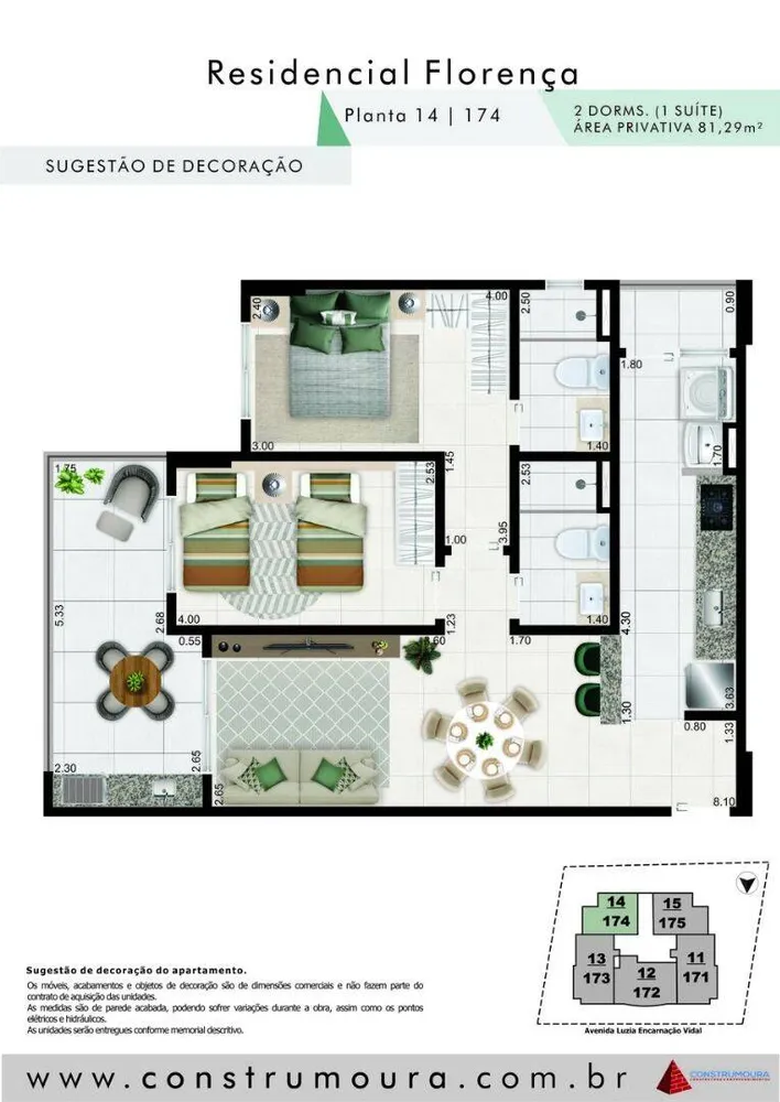 Apartamento, 2 quartos, 81 m² - Foto 1