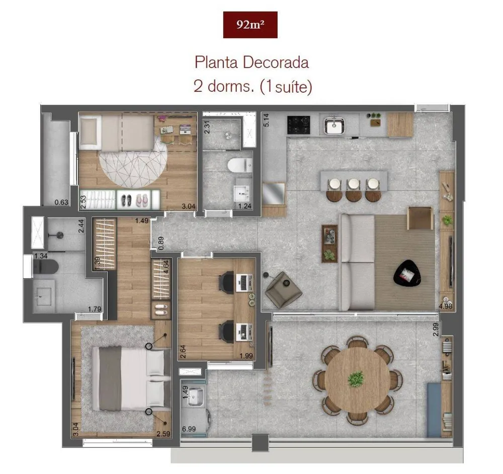 Apartamento, 3 quartos, 92 m² - Foto 6