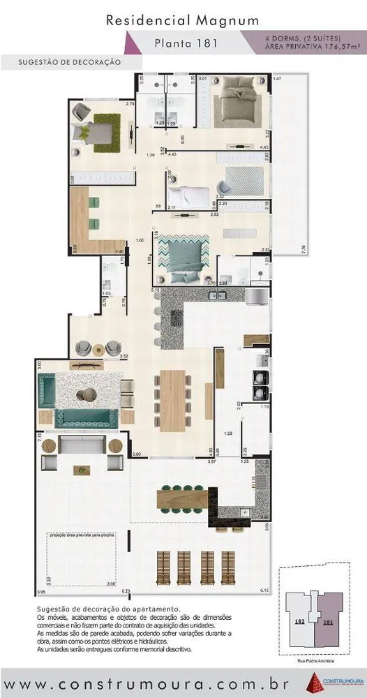 Cobertura, 4 quartos, 176 m² - Foto 12