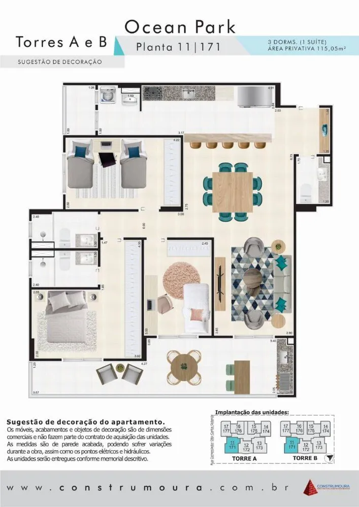 Apartamento, 3 quartos, 115 m² - Foto 2