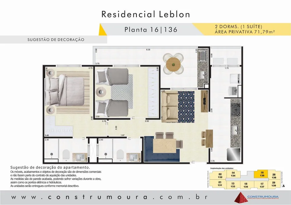 Apartamento, 2 quartos, 71 m² - Foto 7