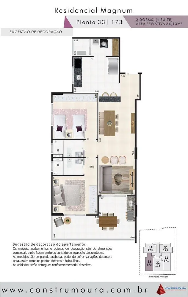 Apartamento, 2 quartos, 84 m² - Foto 1