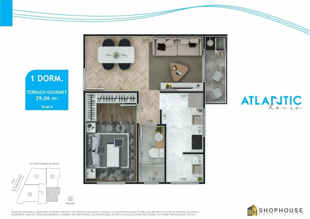 Apartamento, 1 quarto, 39 m² - Foto 15
