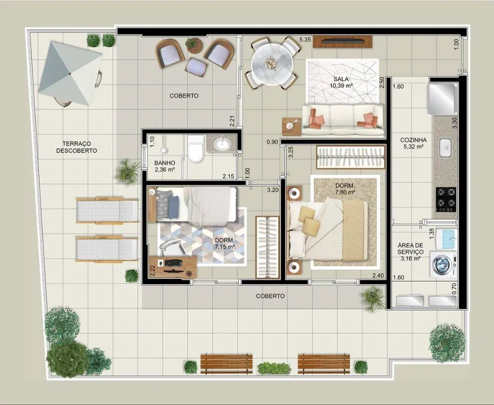 Apartamento, 2 quartos, 54 m² - Foto 10