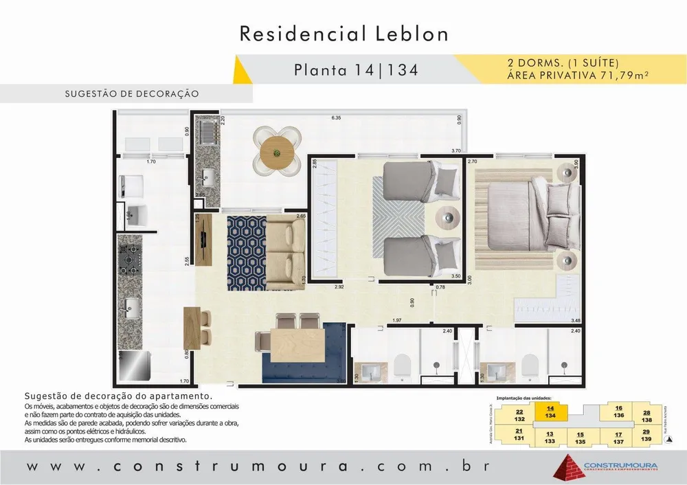 Apartamento, 2 quartos, 71 m² - Foto 9