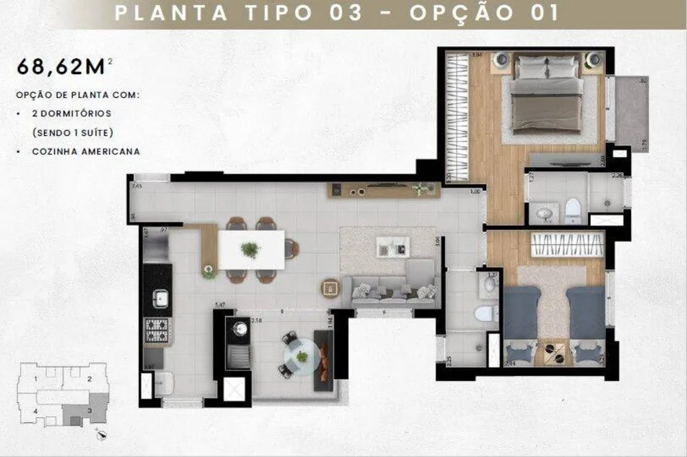 Apartamento, 2 quartos, 67 m² - Foto 9