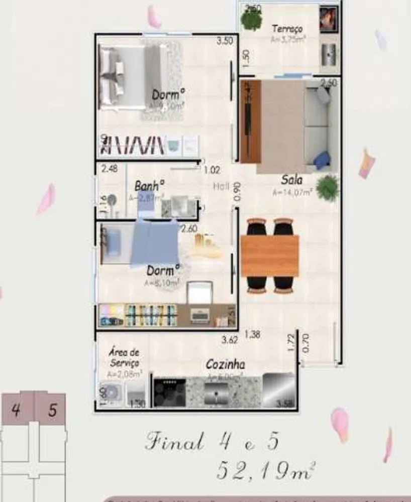 Apartamento, 2 quartos, 98 m² - Foto 12