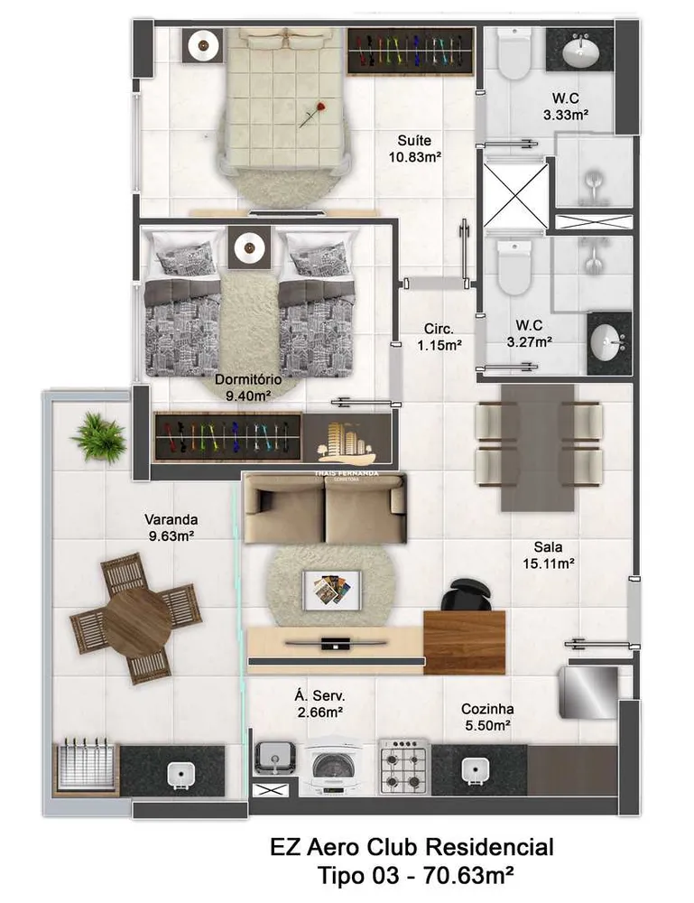Apartamento, 2 quartos, 70 m² - Foto 7