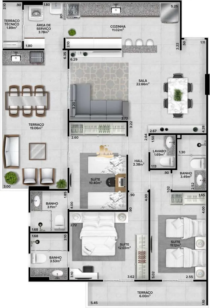 Apartamento, 2 quartos, 72 m² - Foto 10