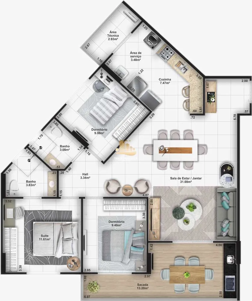 Apartamento, 3 quartos, 107 m² - Foto 12