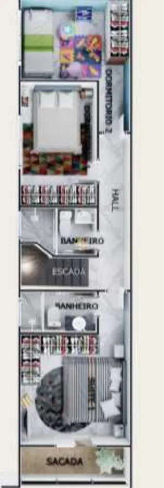 Casa, 3 quartos, 104 m² - Foto 1