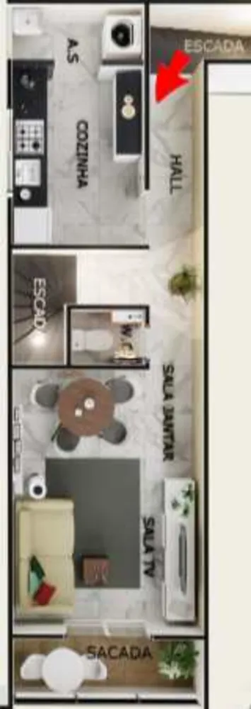 Casa, 3 quartos, 104 m² - Foto 2